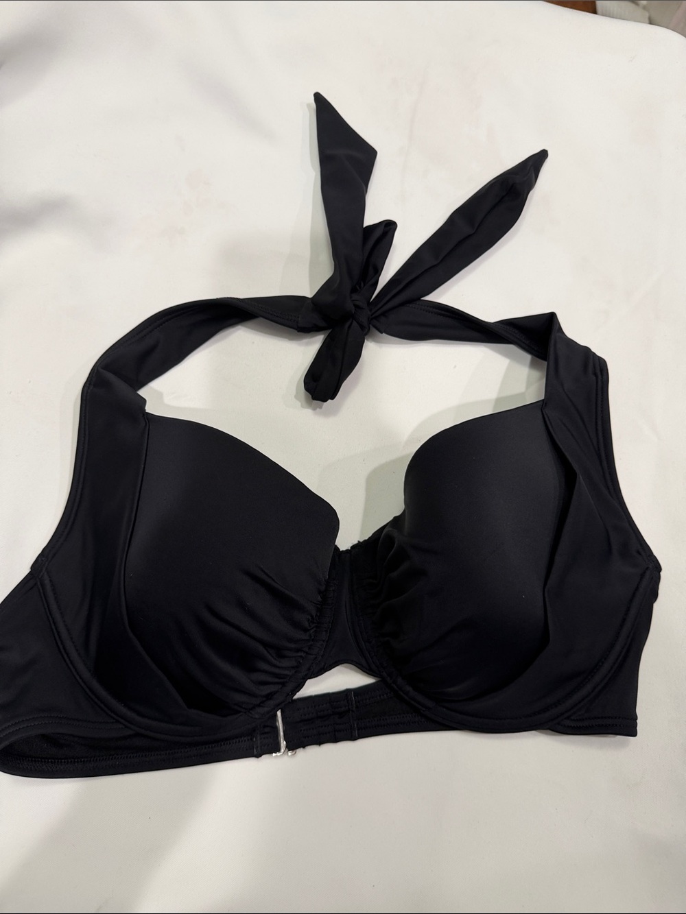Adore Me Black Halter Bikini Top